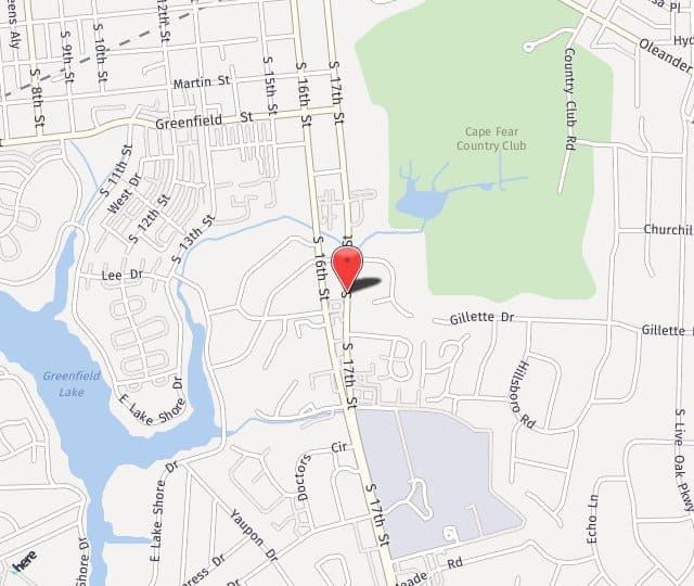 Location Map: 1915 S 17th St Wilmington, NC 28401